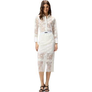 Gonne casual Donna Pinko - Harmonie Gonna Pizzo Rebrode - Nero