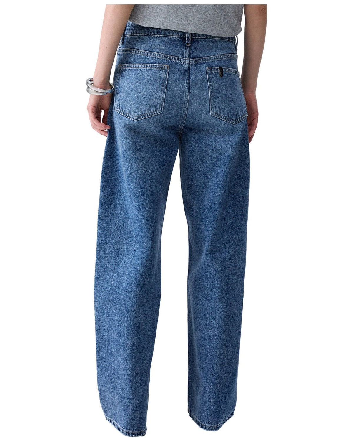 Jeans Donna Liu Jo - Pant.Straight Awry Reg.W. - Blu