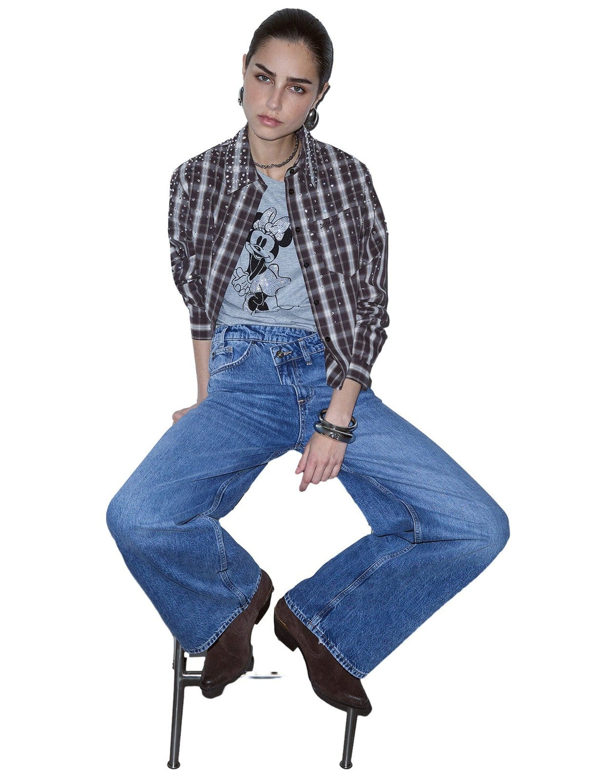 Jeans Donna Liu Jo - Pant.Straight Awry Reg.W. - Blu