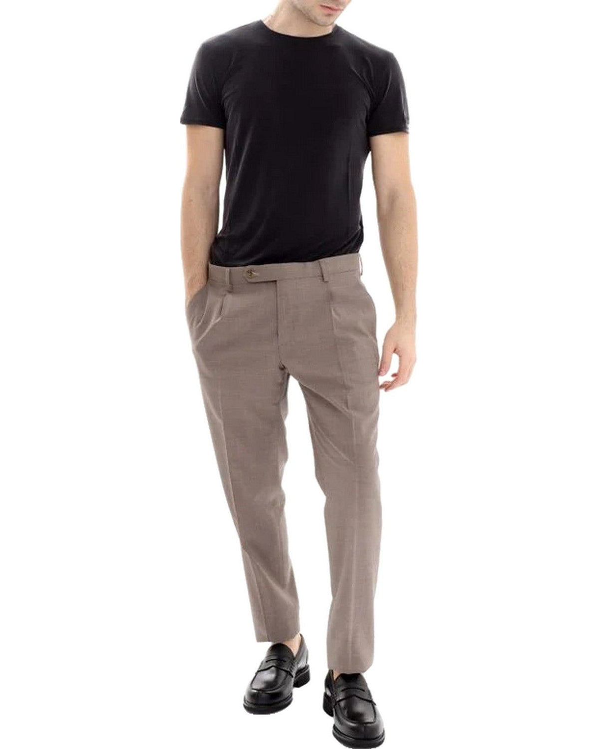 Pantaloni Uomo Berwich - Pantalone chiaia - Tortora