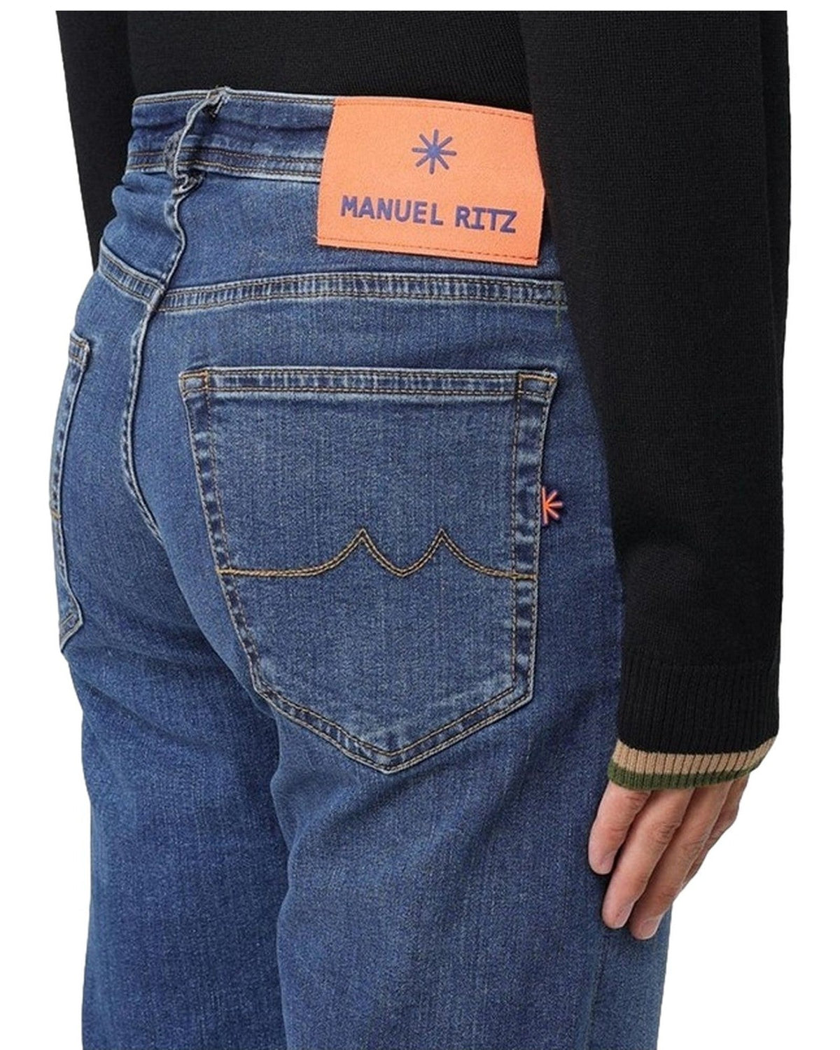 Jeans Uomo Manuel Ritz - Pantalone Jeans 3832J1728L1 - Blu