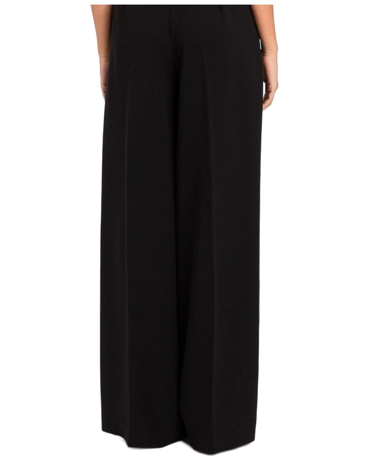 Pantaloni Donna Twinset - Pantalone Largo Con Pieghe - Nero
