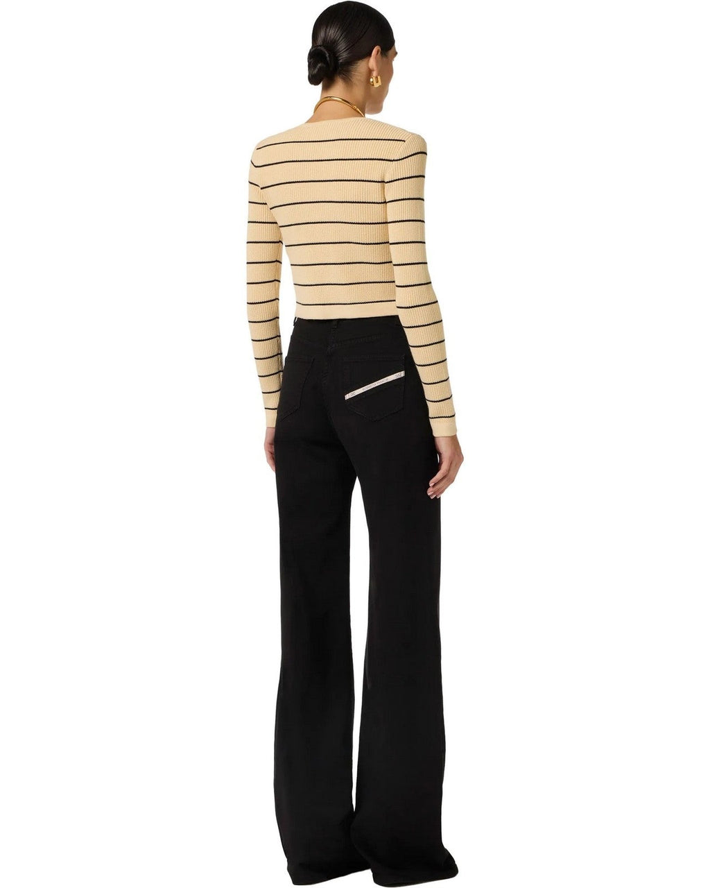 Pantaloni Donna Elisabetta Franchi - Pantalone mod. jeans - Nero