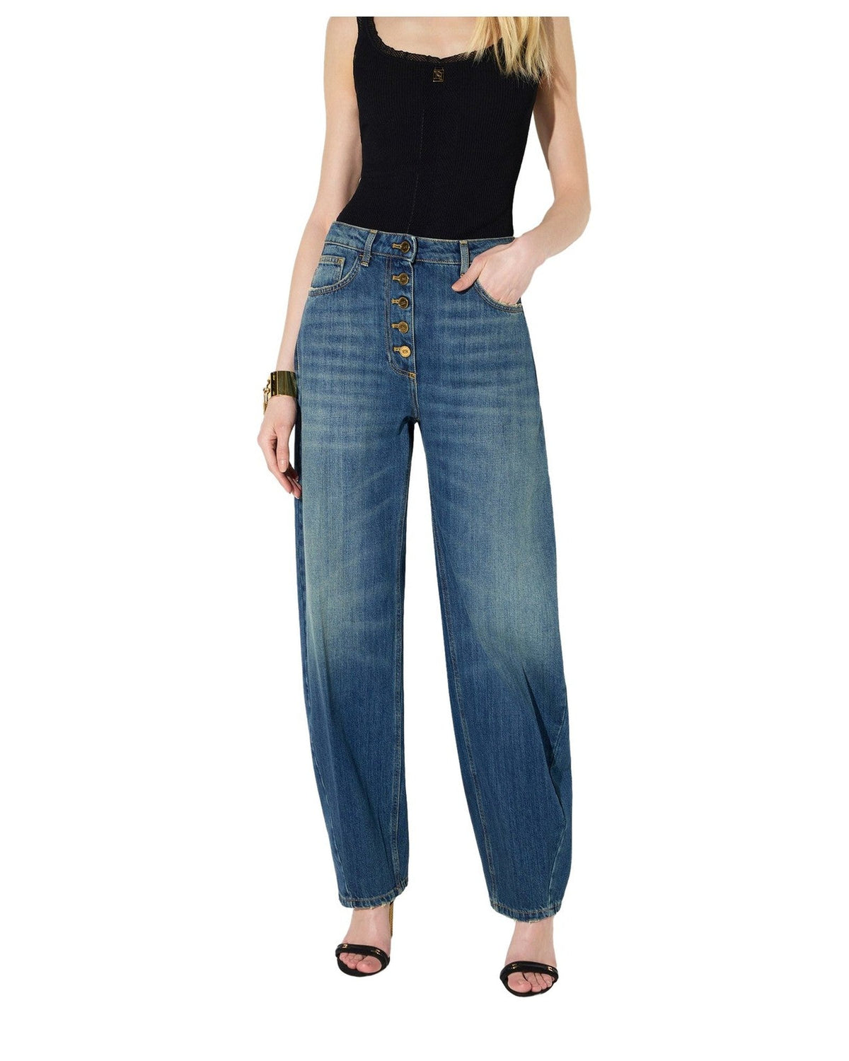Jeans Donna Elisabetta Franchi - Pantalone mod. jeans PJ10D66E2 - Blu