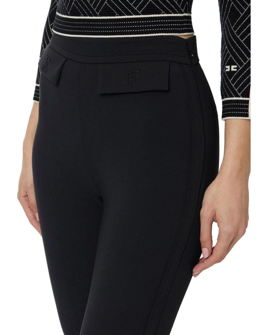 Pantaloni Donna Elisabetta Franchi - Pantalone PA17061E2 - Nero