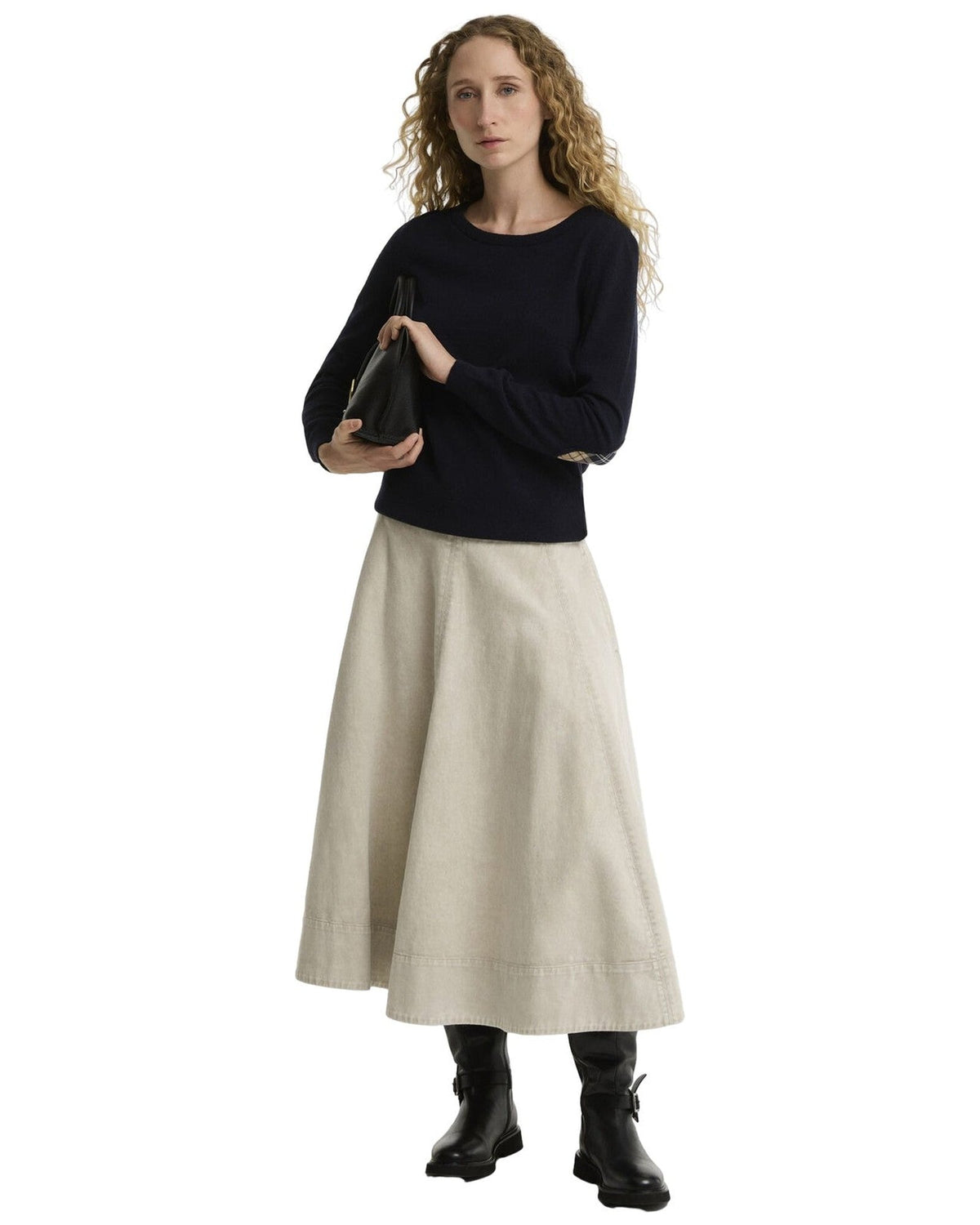 Maglie Donna Barbour - Pendle Crew Knit - Blu