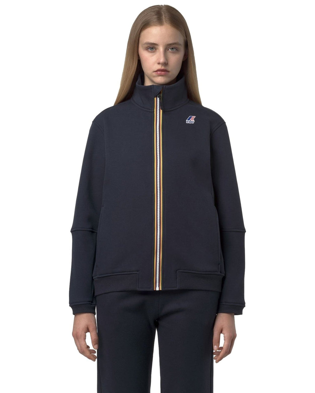 Felpe senza cappuccio Uomo K-Way - Pepin Brushed Pc - Blu
