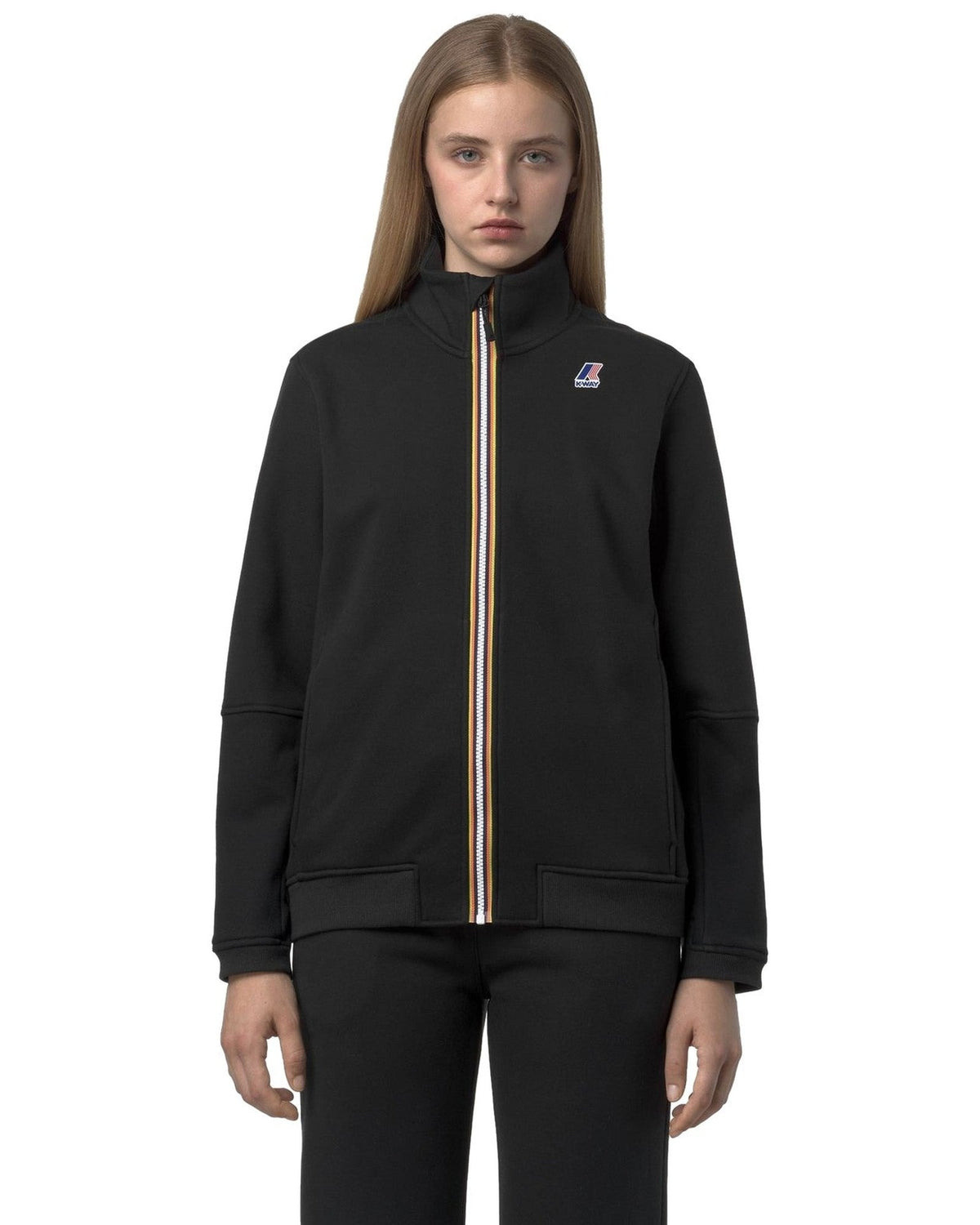 Felpe senza cappuccio Uomo K-Way - Pepin Brushed Pc - Nero
