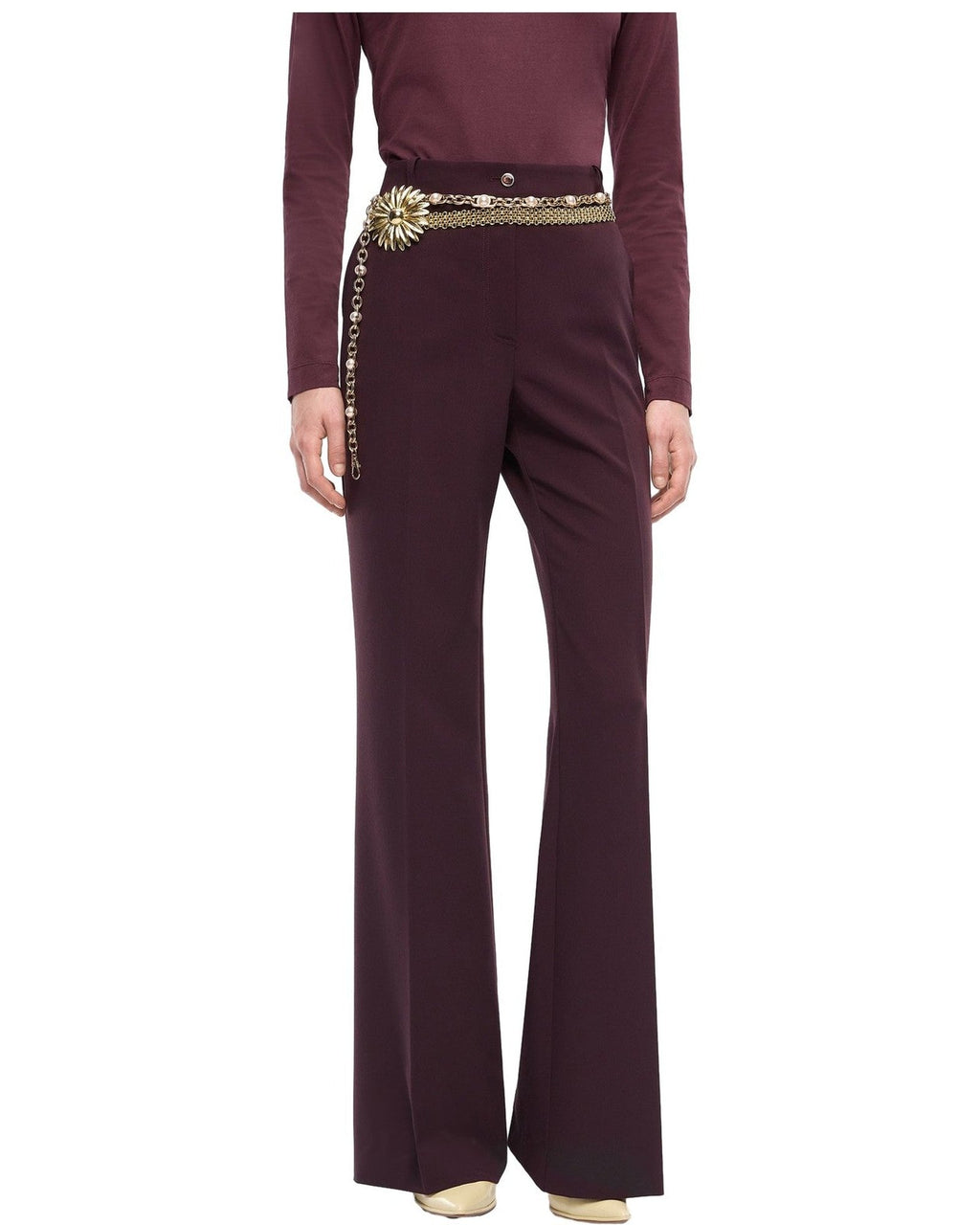 Pantaloni Donna Pinko - Petalo Pantalone Fluido - Bordeaux