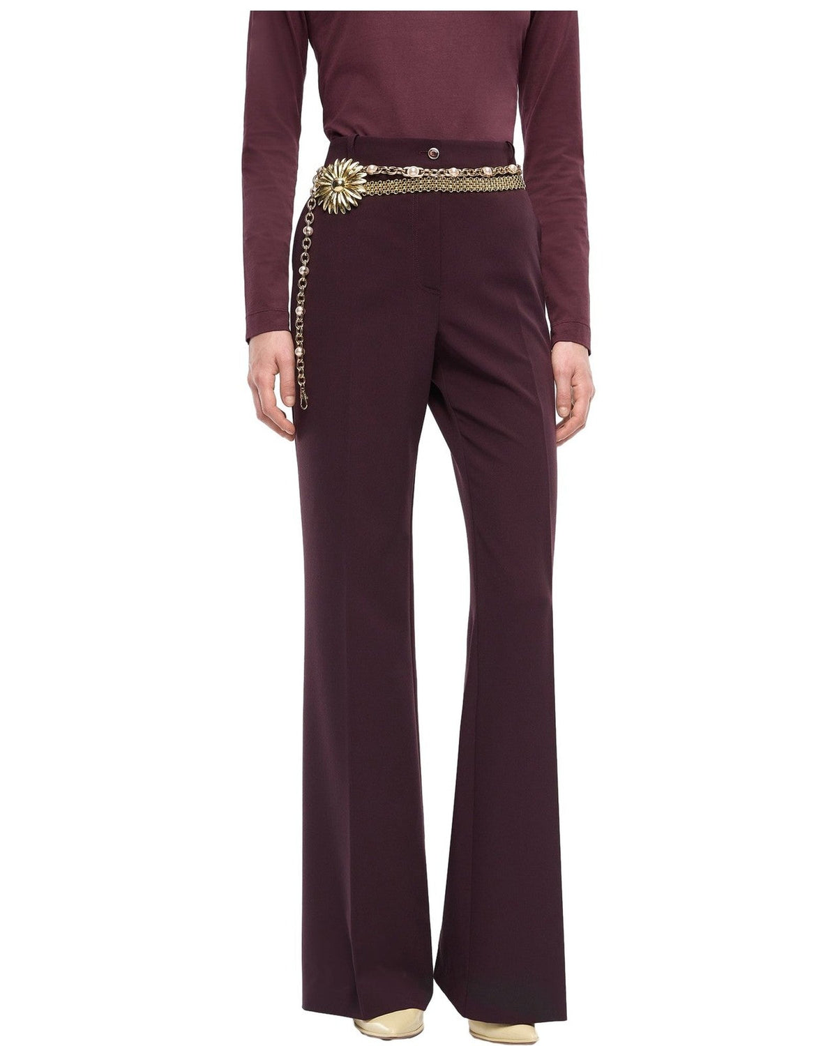 Pantaloni Donna Pinko - Petalo Pantalone Fluido - Bordeaux