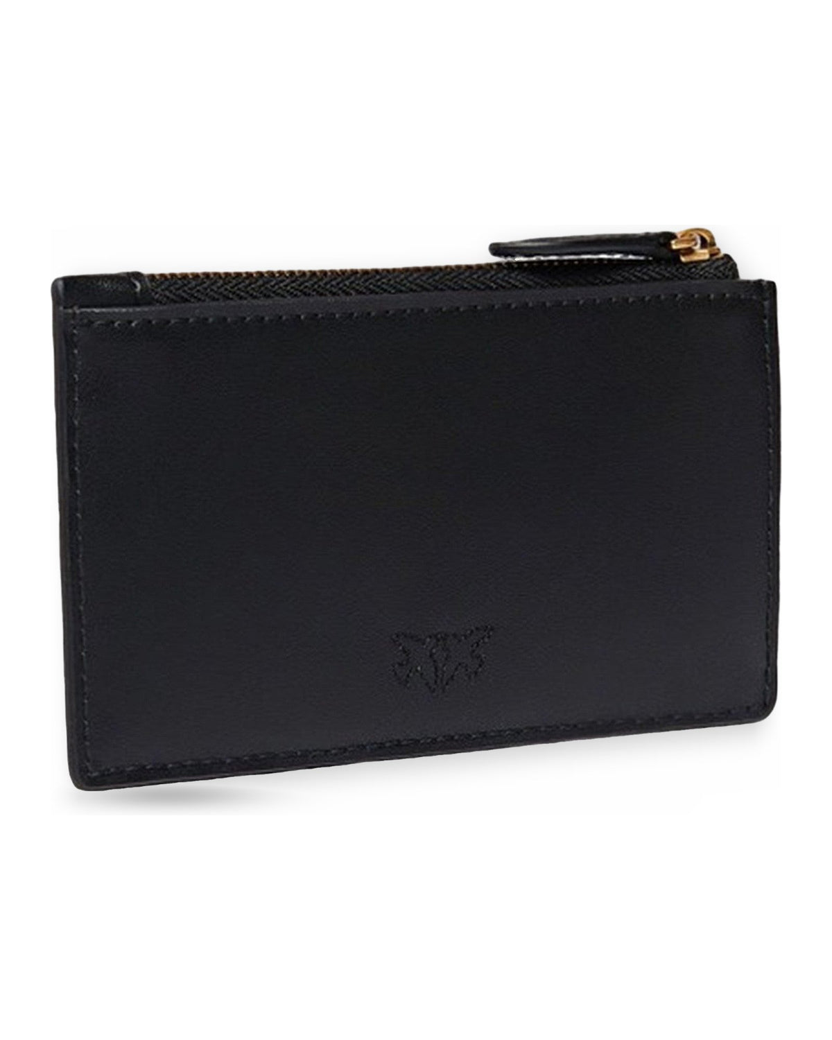 Portamonete Donna Pinko - Airone Cardholder Vitello Seta - Nero