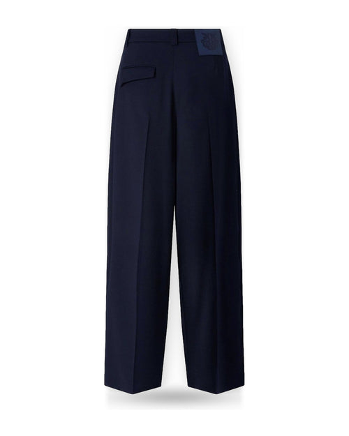 Pantaloni Donna Pinko - Balbino Pantalone Diagonale Mi - Blu