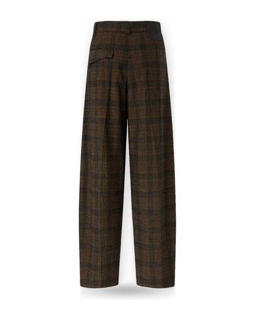 Pantaloni Donna Pinko - Balbino Pantalone Tinto Filo - Marrone