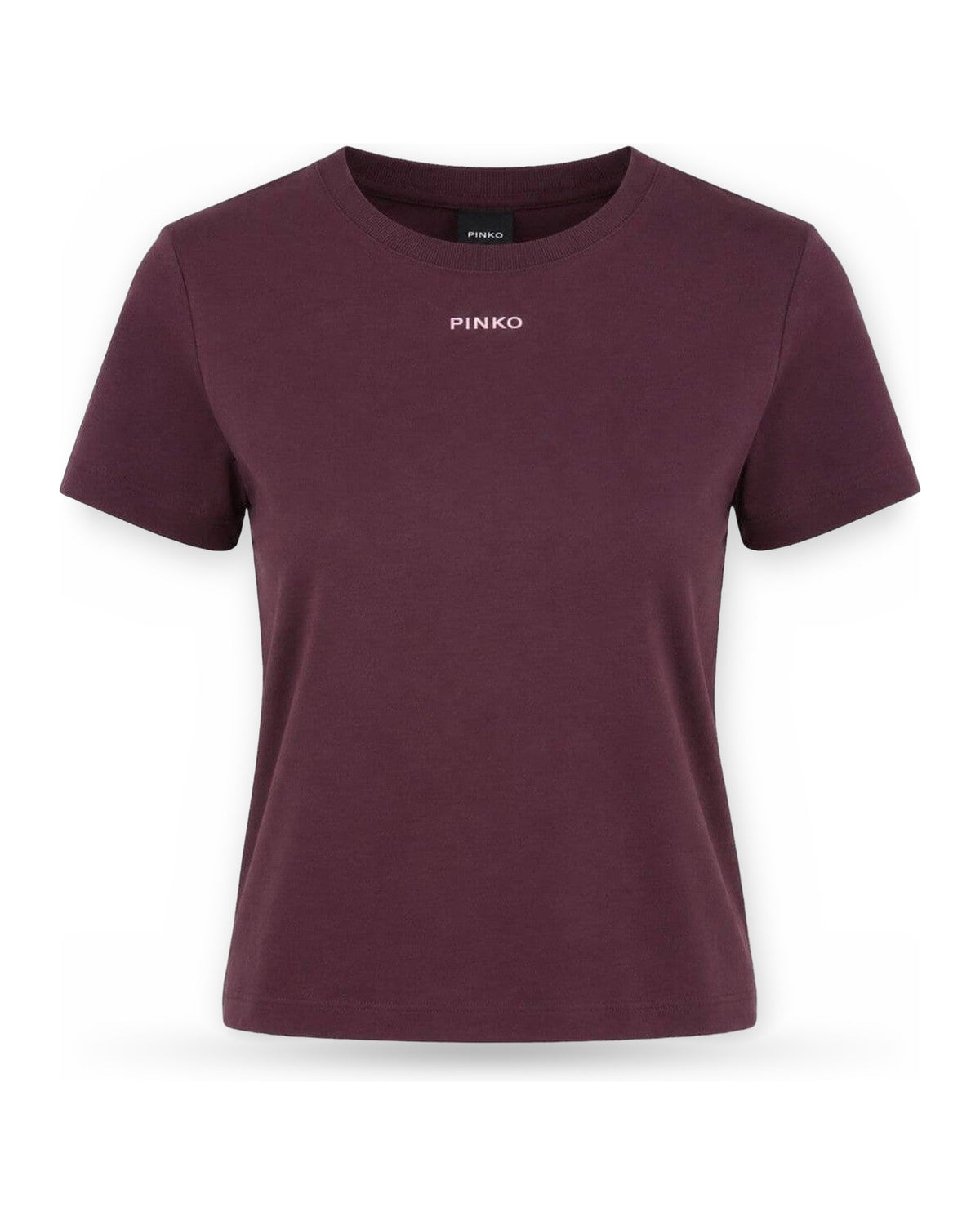 T-shirt Donna Pinko - Basico T-Shirt Jersey Logo Pin - Bordeaux Scuro