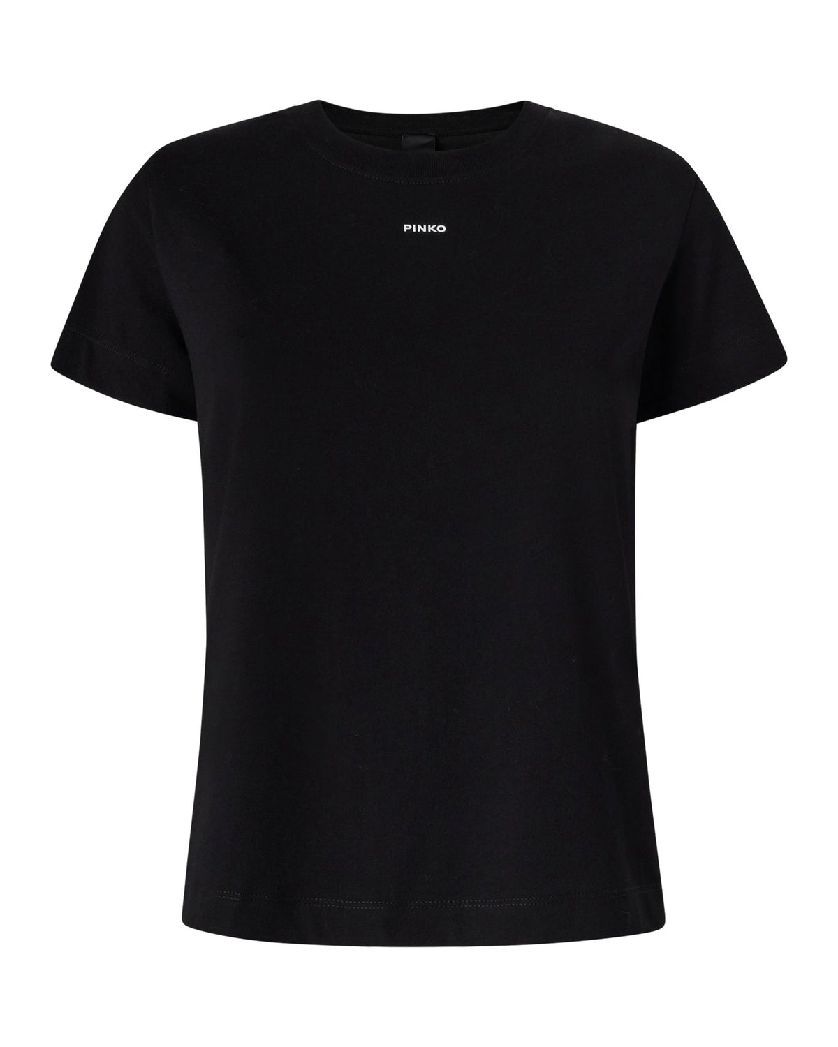 T-shirt Donna Pinko - Basico T-Shirt Jersey Logo Pin - Nero