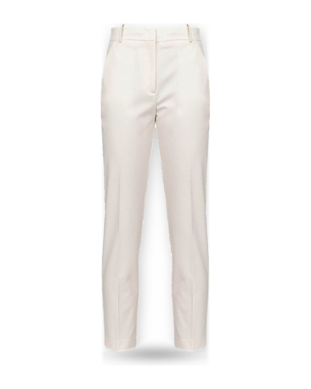 Pantaloni Donna Pinko - Bello Pantalone Punto Stoffa S - Bianco