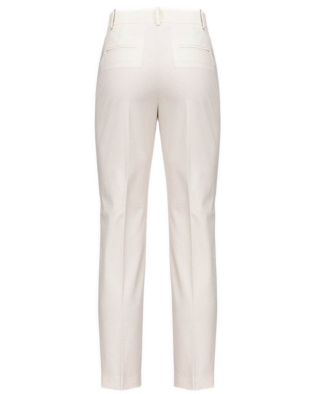 Pantaloni Donna Pinko - Bello Pantalone Punto Stoffa S - Bianco