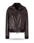 Giubbotti Donna Pinko - Bluma Bomber Pelle Lavata - Marrone
