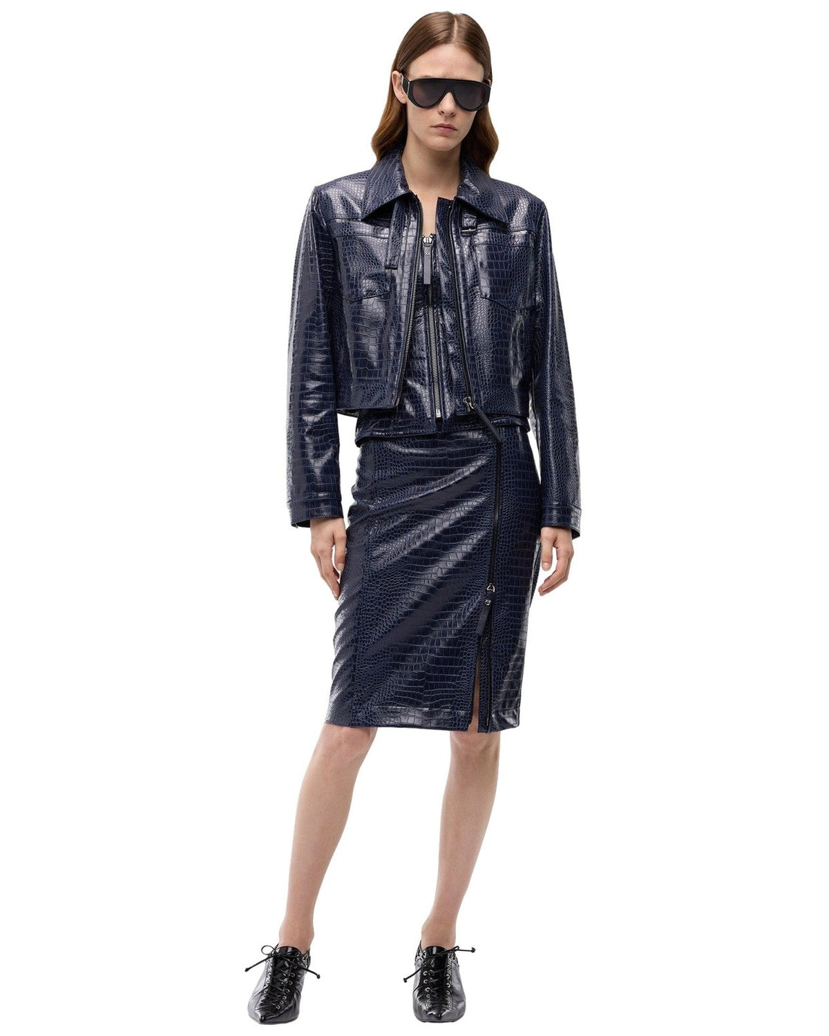 Gonne casual Donna Pinko - Brunello Gonna Effetto Cocco - Blu