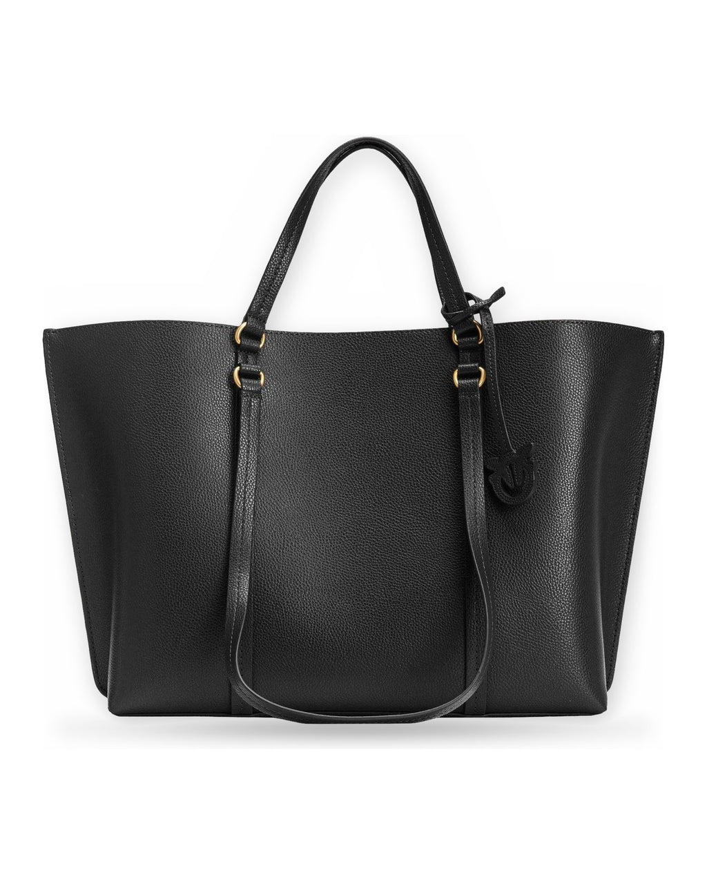 Borse a spalla Donna Pinko - Carrie Shopper Big Pelle Botta - Nero