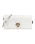 Borse a spalla Donna Pinko - Click Soft Horizontal Classic - Bianco