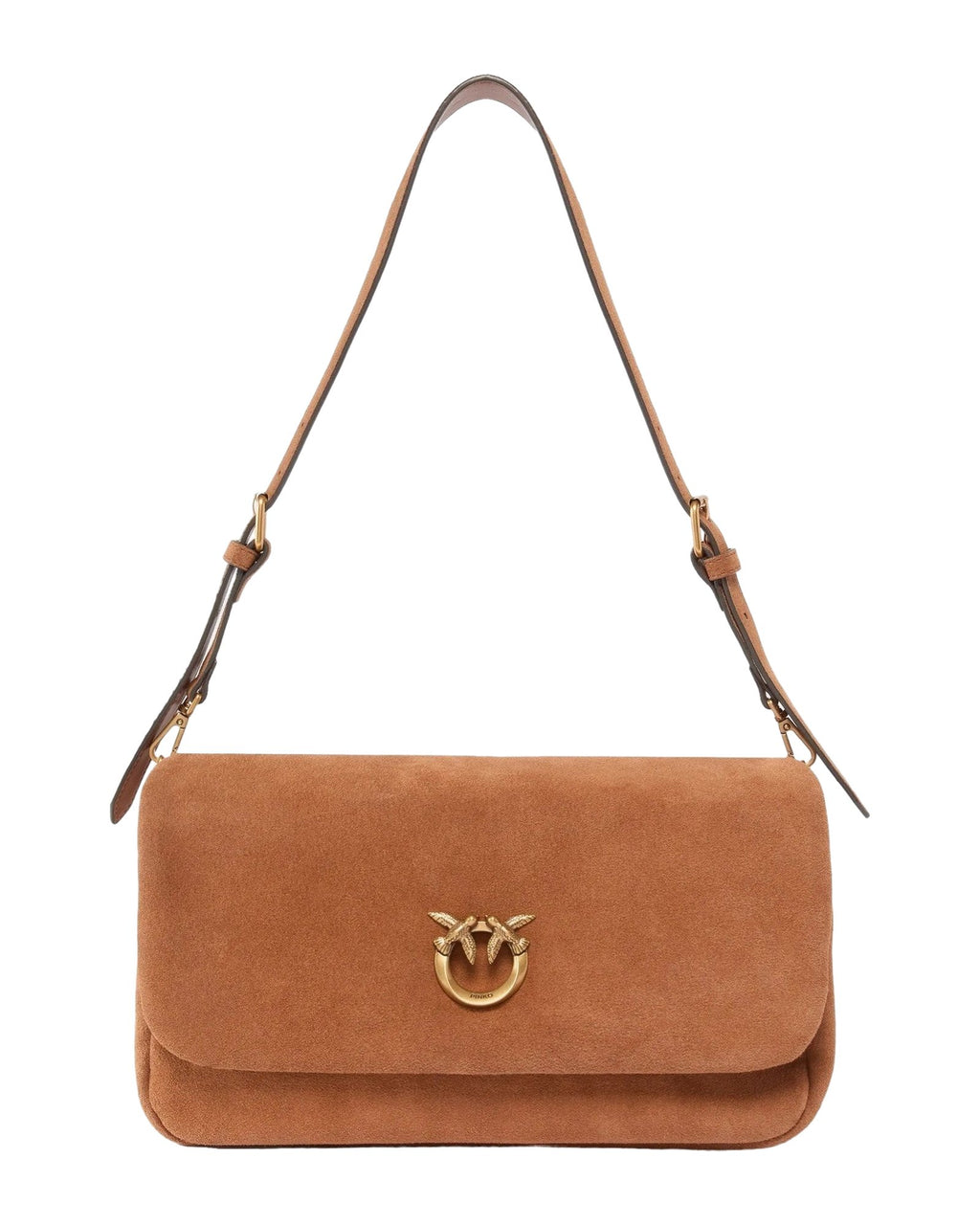 Borse a spalla Donna Pinko - Click Soft Horizontal Handle C - Marrone