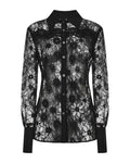 Bluse e camicie Donna Pinko - Coline Camicia Pizzo Rebrode - Nero