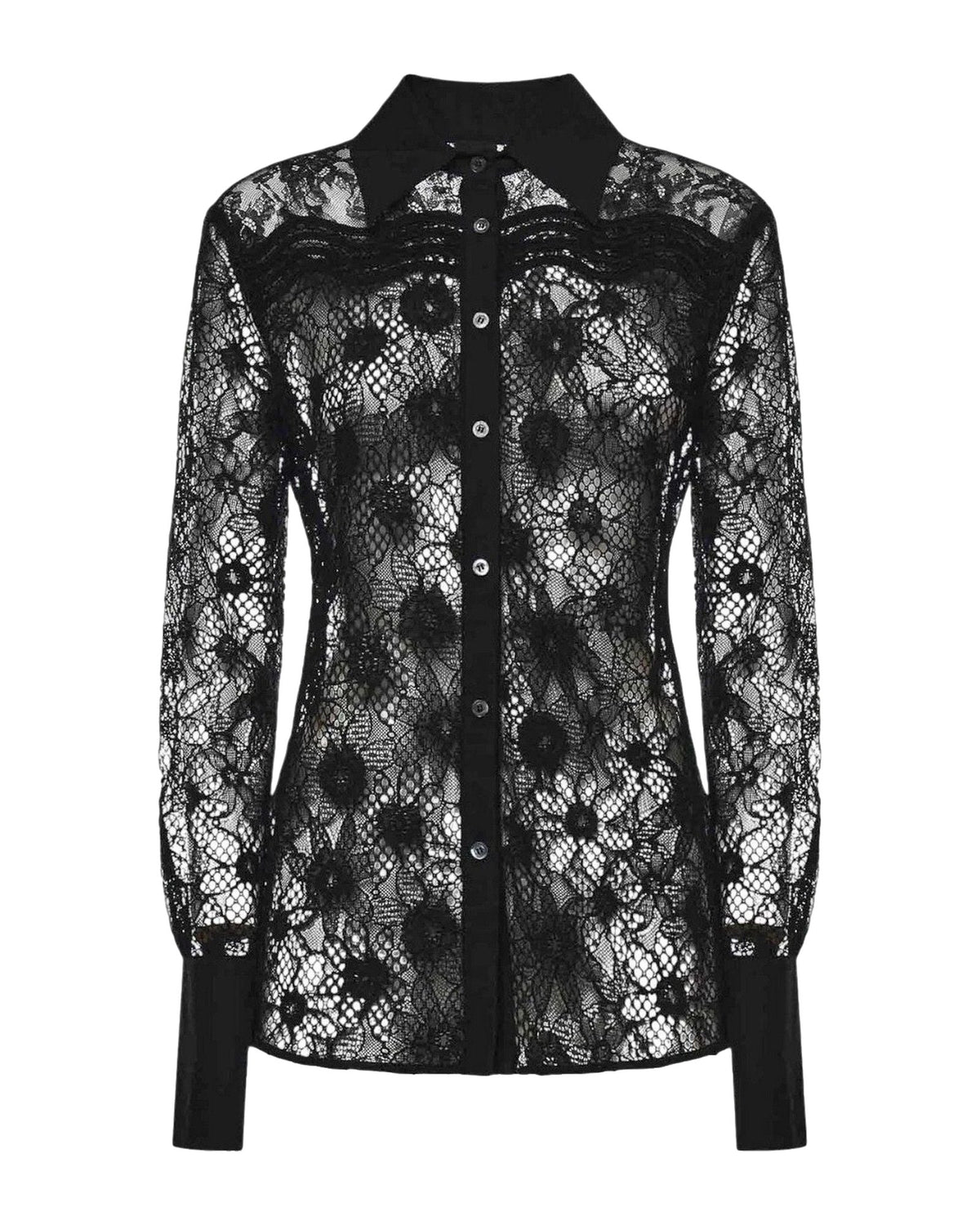 Bluse e camicie Donna Pinko - Coline Camicia Pizzo Rebrode - Nero