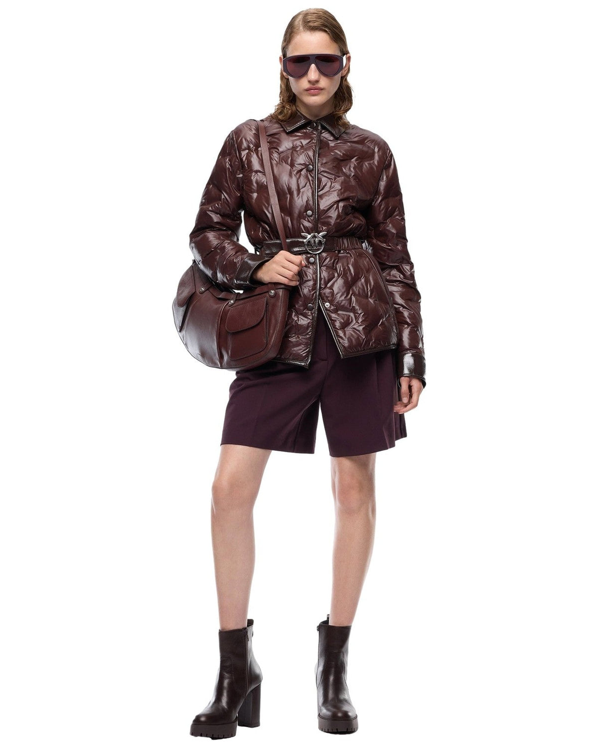 Giubbotti Donna Pinko - Dipladenia Imbottito Tela Tecn - Marrone