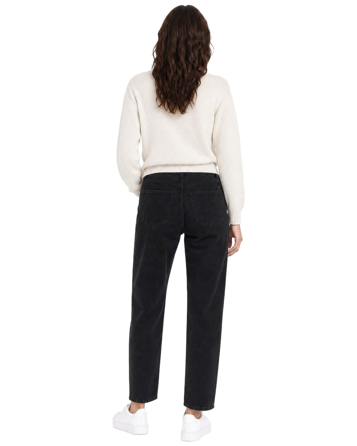 Jeans Donna Pinko - Estelle Egg Bull Fisso Washed - Nero