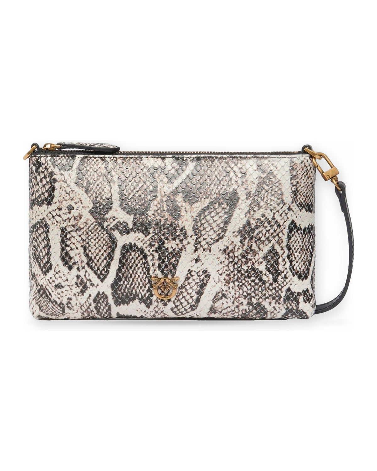 Pochette e Clutch Donna Pinko - Flat Horizontal Mini Python Pr - Nero