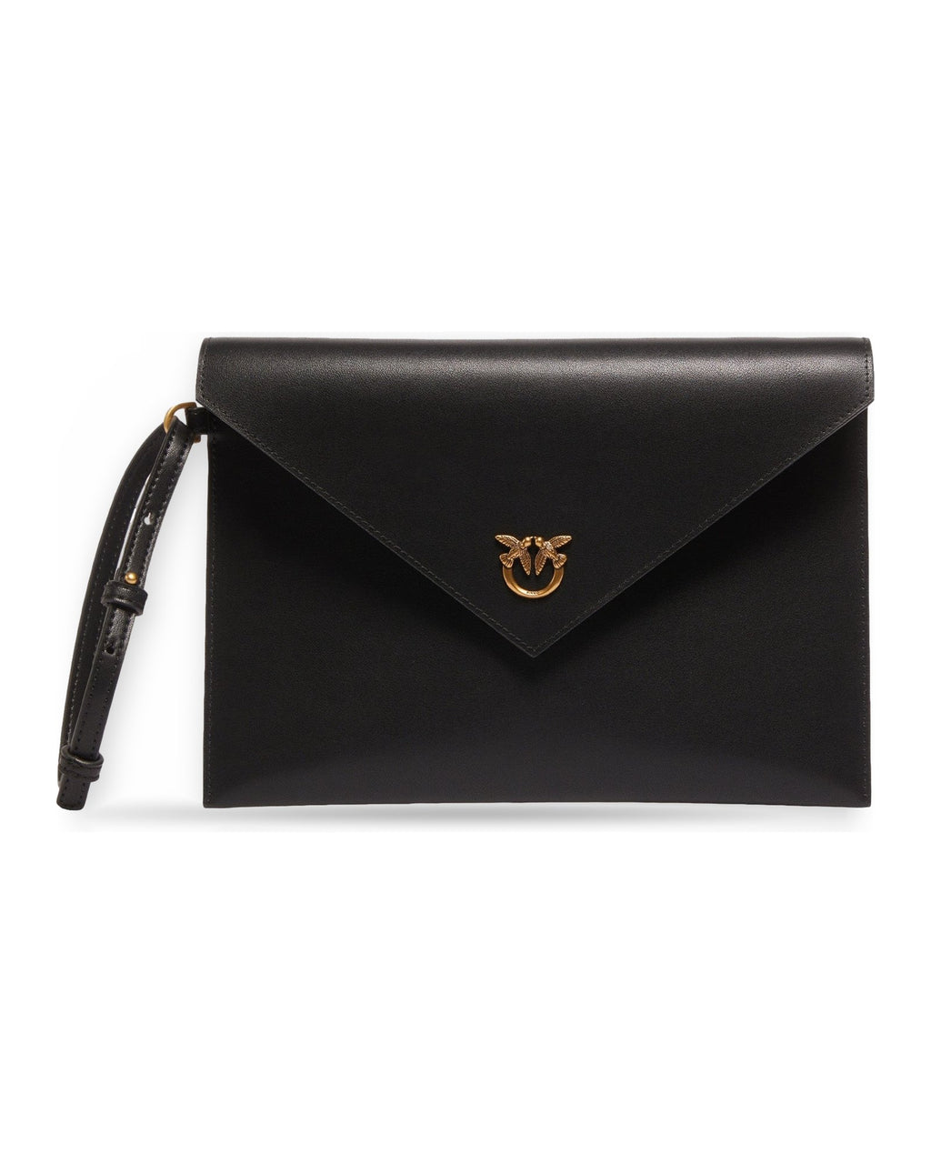 Pochette e Clutch Donna Pinko - Flat Purse Handle Vitello Seta - Nero