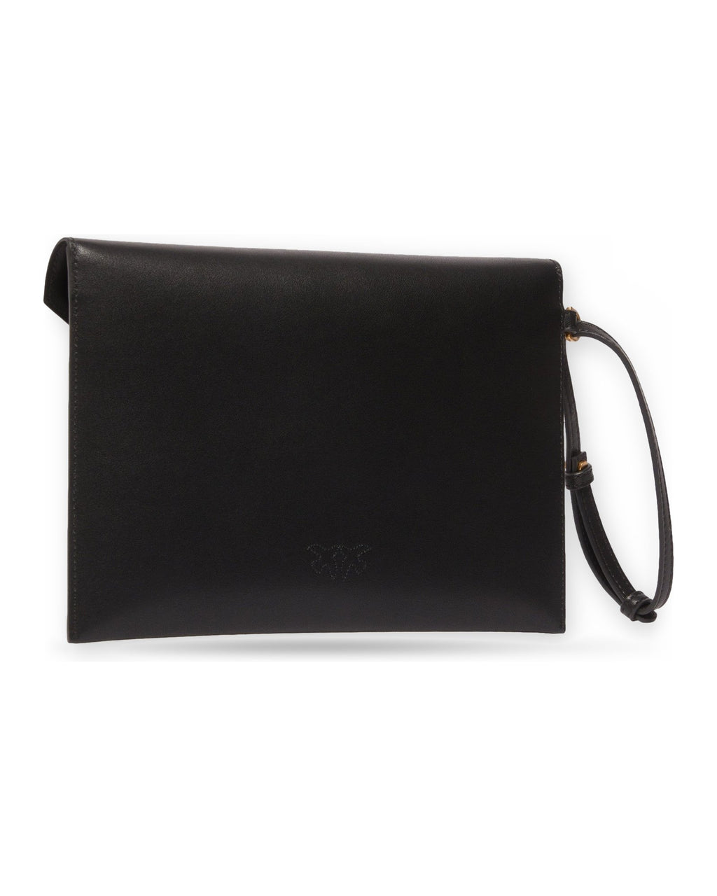 Pochette e Clutch Donna Pinko - Flat Purse Handle Vitello Seta - Nero