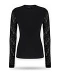Maglie Donna Pinko - Fucecchio T-Shirt Costina Lana - Nero