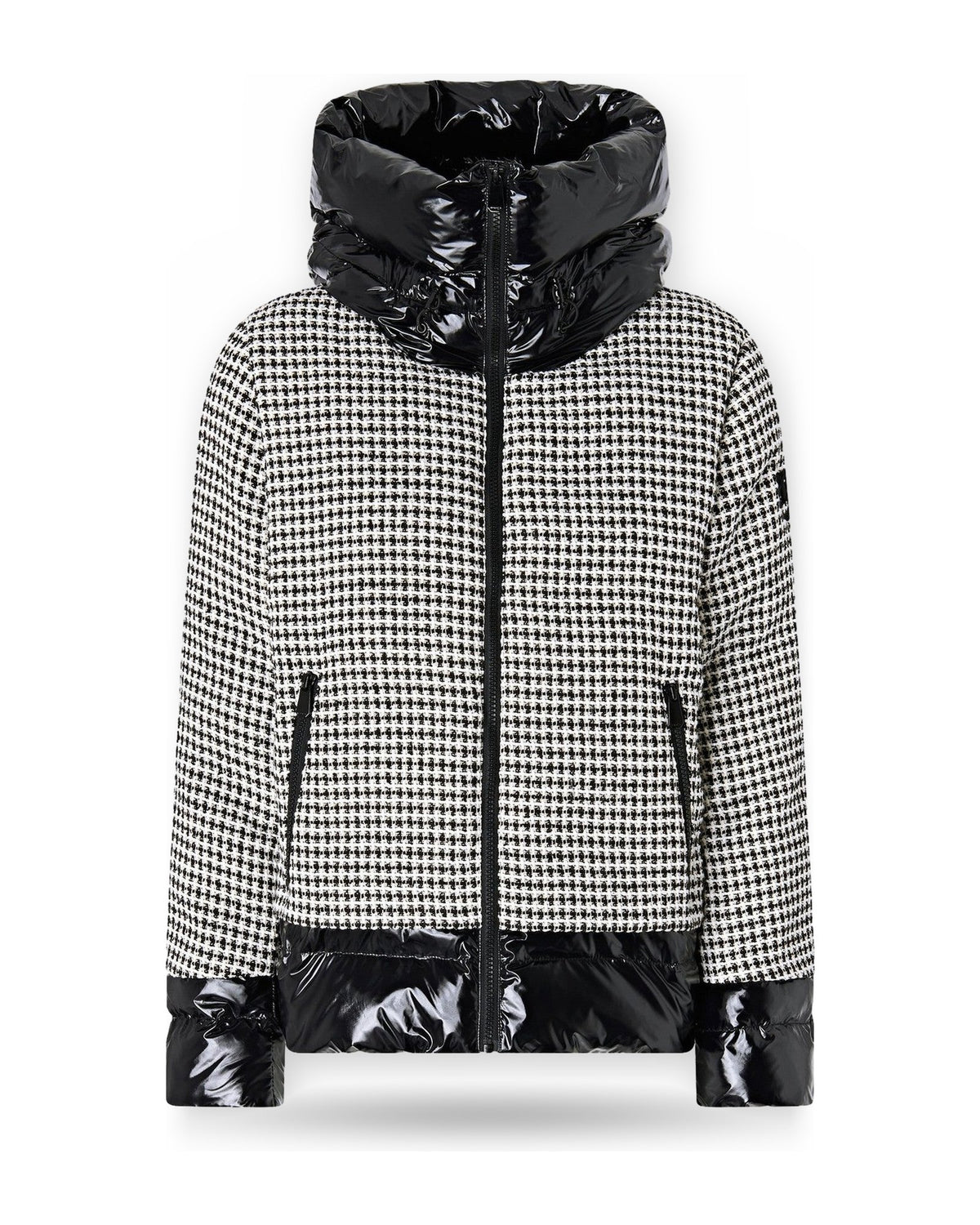 Giubbotti Donna Pinko - Gynura Imbottito Tweed Imbotti - Nero