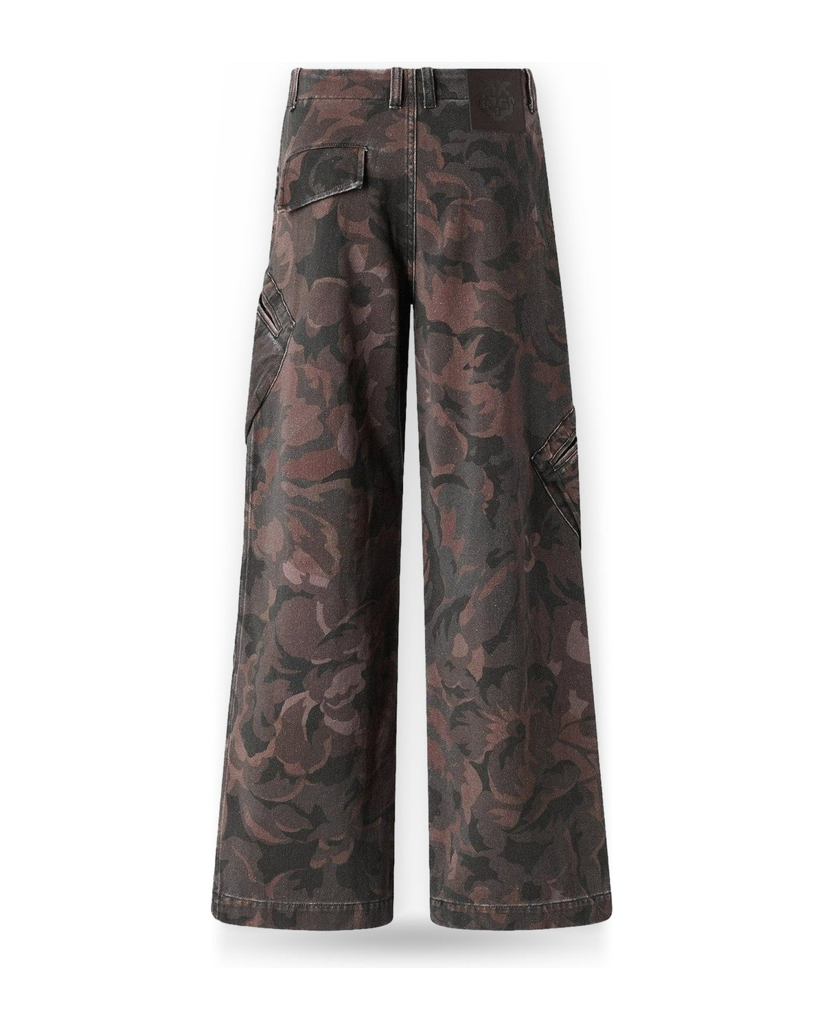 Pantaloni Donna Pinko - Haiku Pantalone Cotone Stampat - Nero/Marrone
