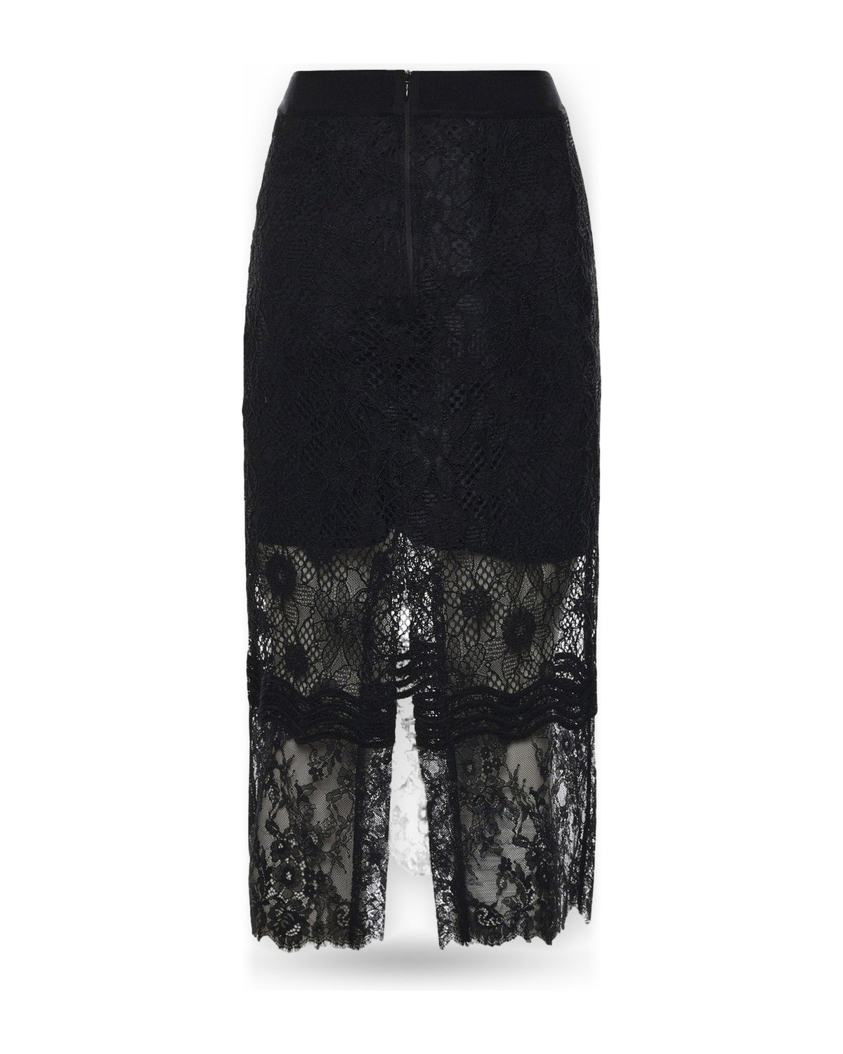 Gonne casual Donna Pinko - Harmonie Gonna Pizzo Rebrode - Nero