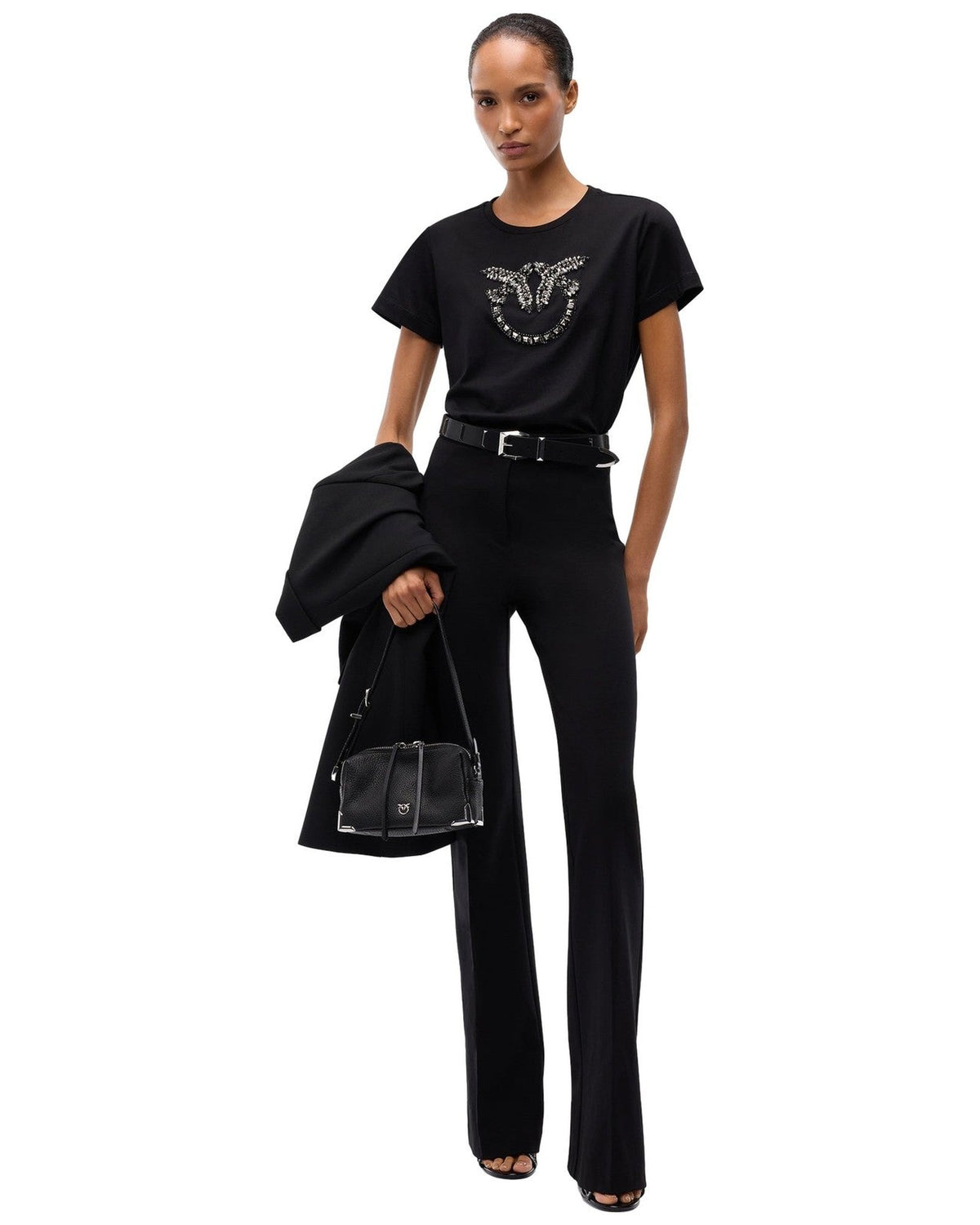 Pantaloni Donna Pinko - Hulka Pantalone Punto Stoffa C - Nero