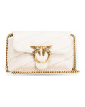 Borse a spalla Donna Pinko - Love Baby Puff C Sheep Nappa - Bianco