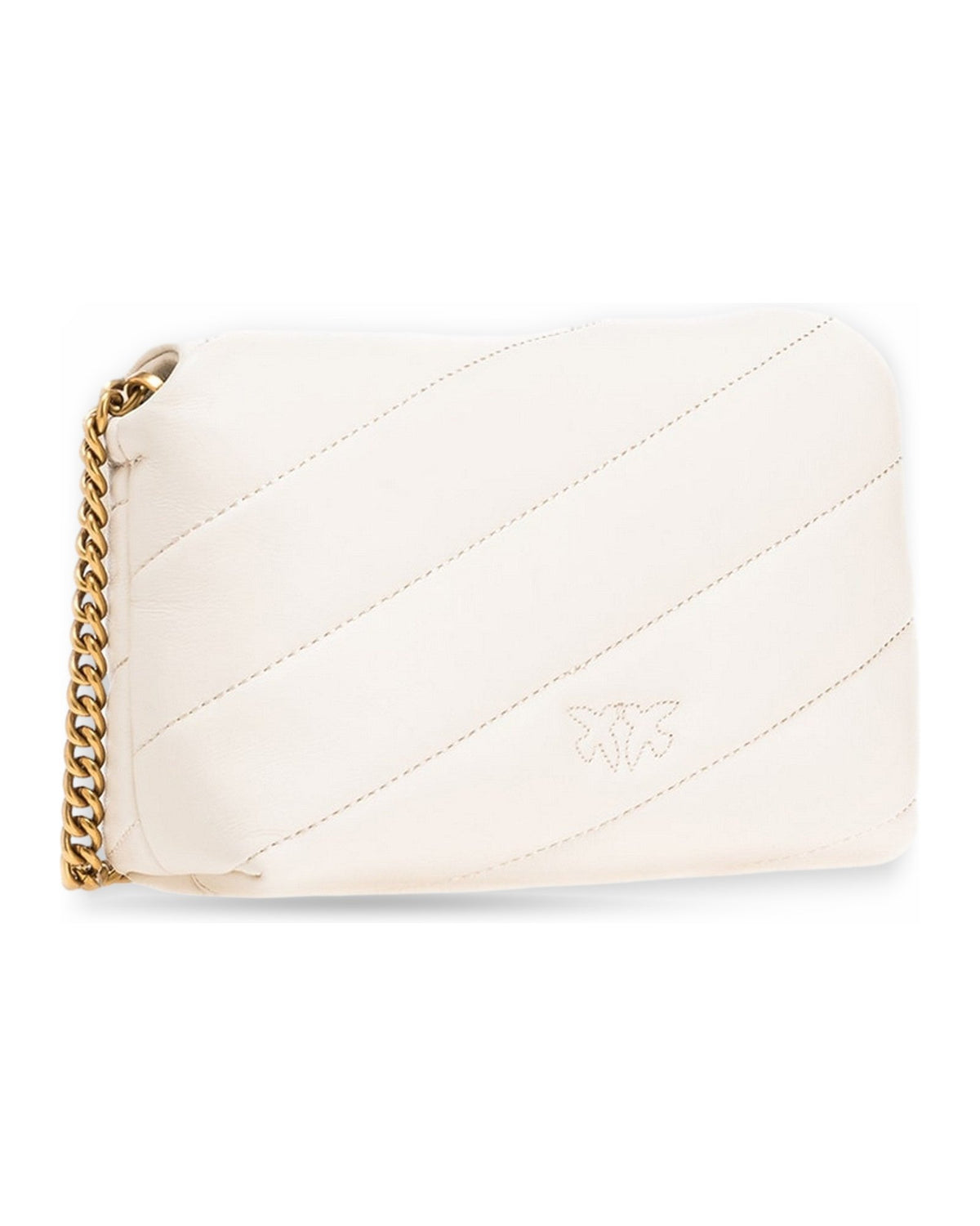 Borse a spalla Donna Pinko - Love Baby Puff C Sheep Nappa - Bianco