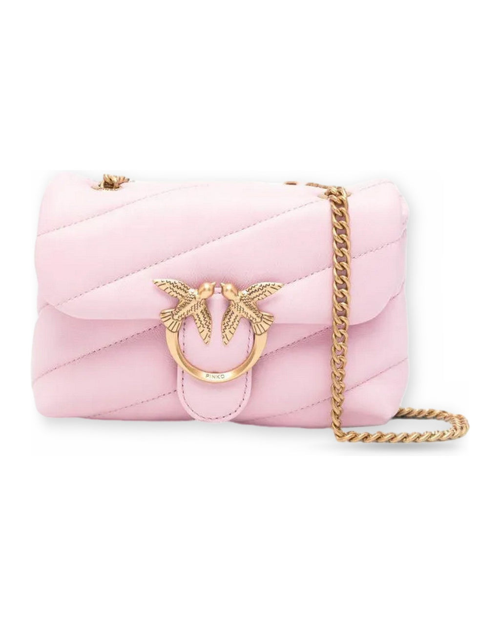 Borse a spalla Donna Pinko - Love Baby Puff C Sheep Nappa - Rosa