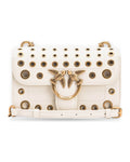 Borse a spalla Donna Pinko - Love Bell Mini Vitello Seta + - Bianco