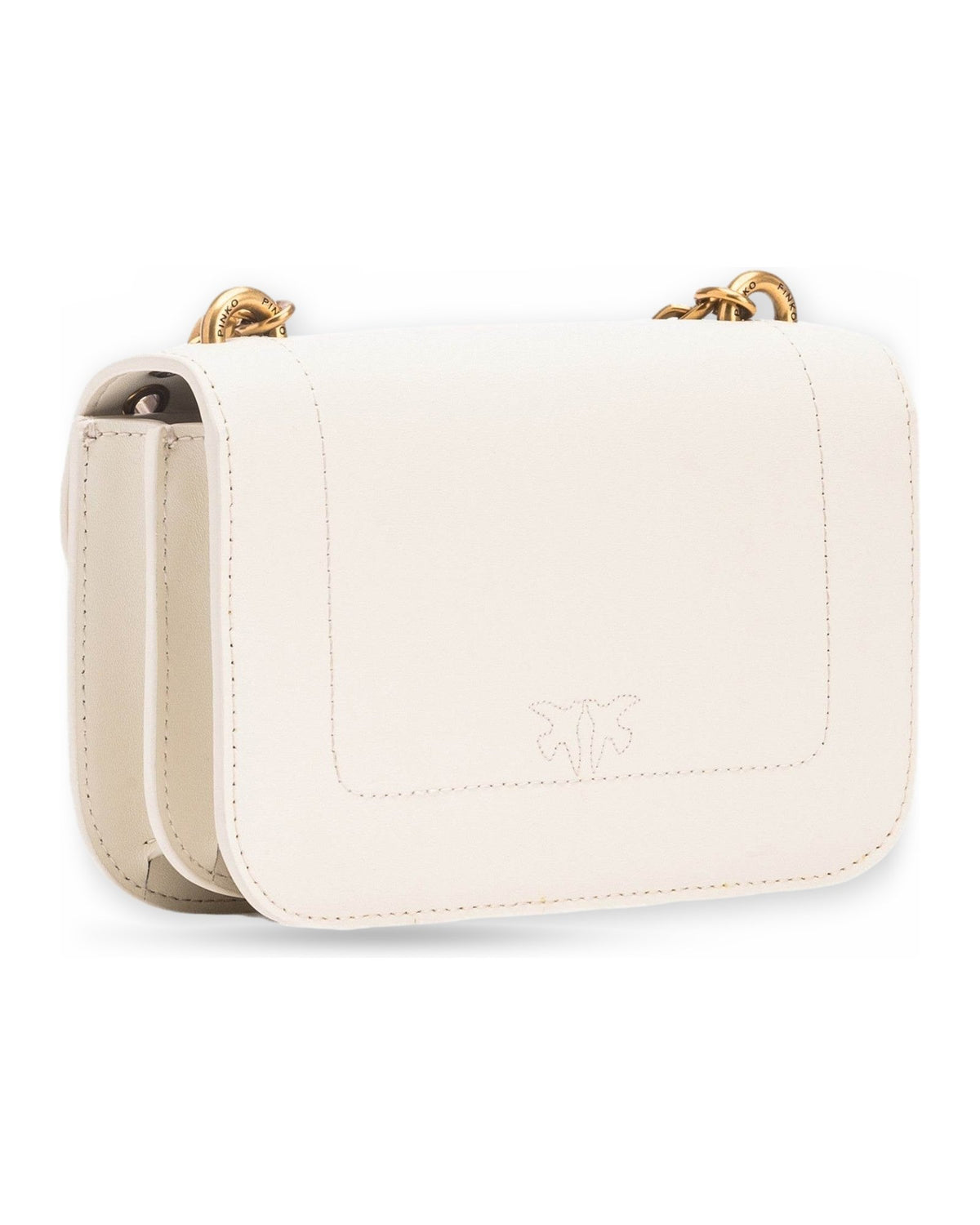 Borse a spalla Donna Pinko - Love Bell Mini Vitello Seta + - Bianco