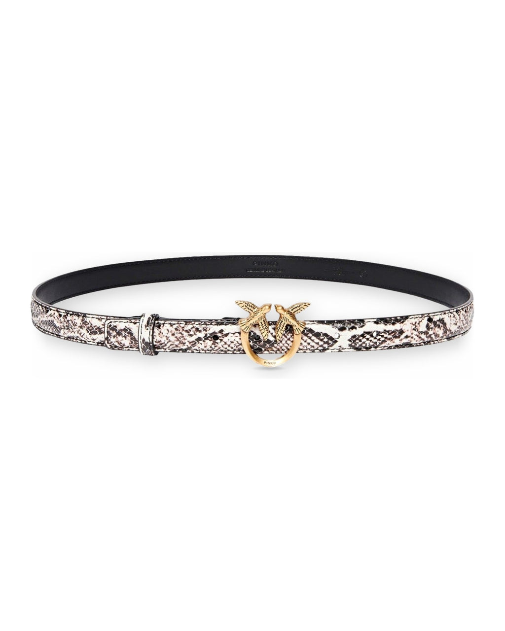 Cinture Donna Pinko - Love Berry H2 Belt.Low Python - Nero