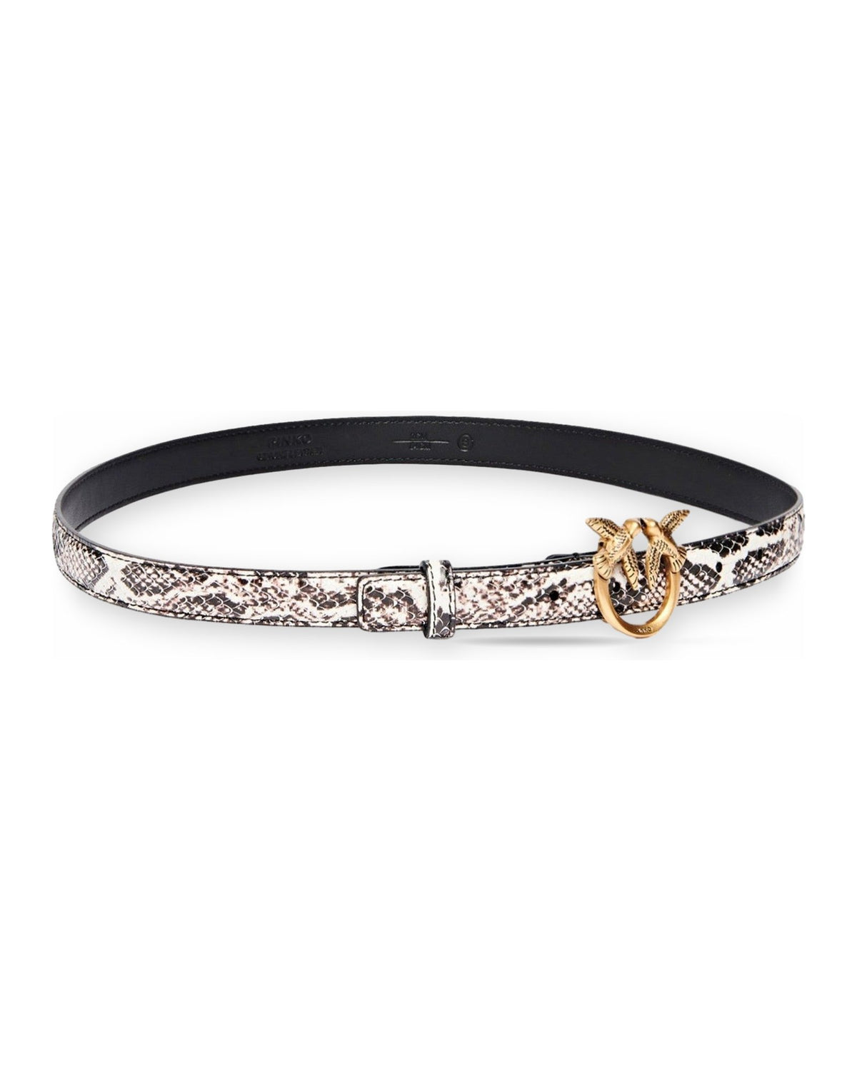 Cinture Donna Pinko - Love Berry H2 Belt.Low Python - Nero