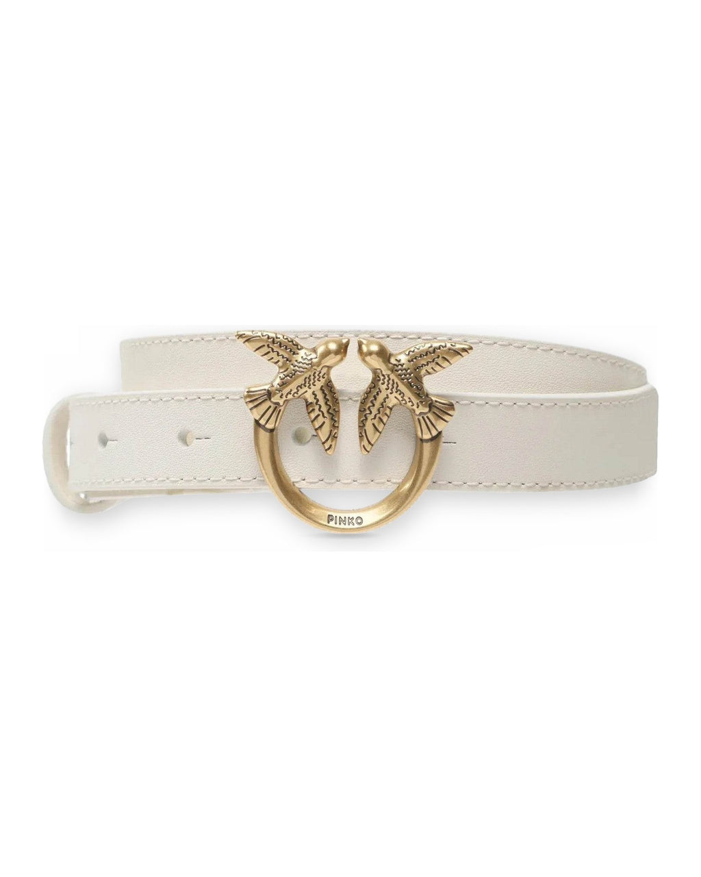 Cinture Donna Pinko - Love Berry H2 Belt Vitello Seta - Bianco