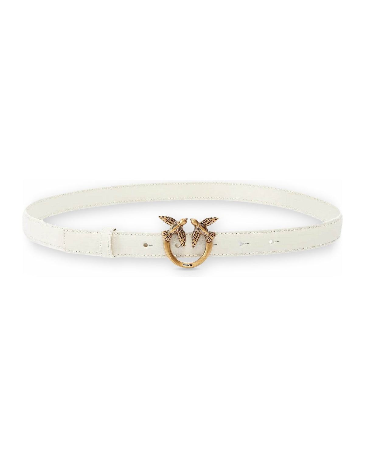 Cinture Donna Pinko - Love Berry H2 Belt Vitello Seta - Bianco