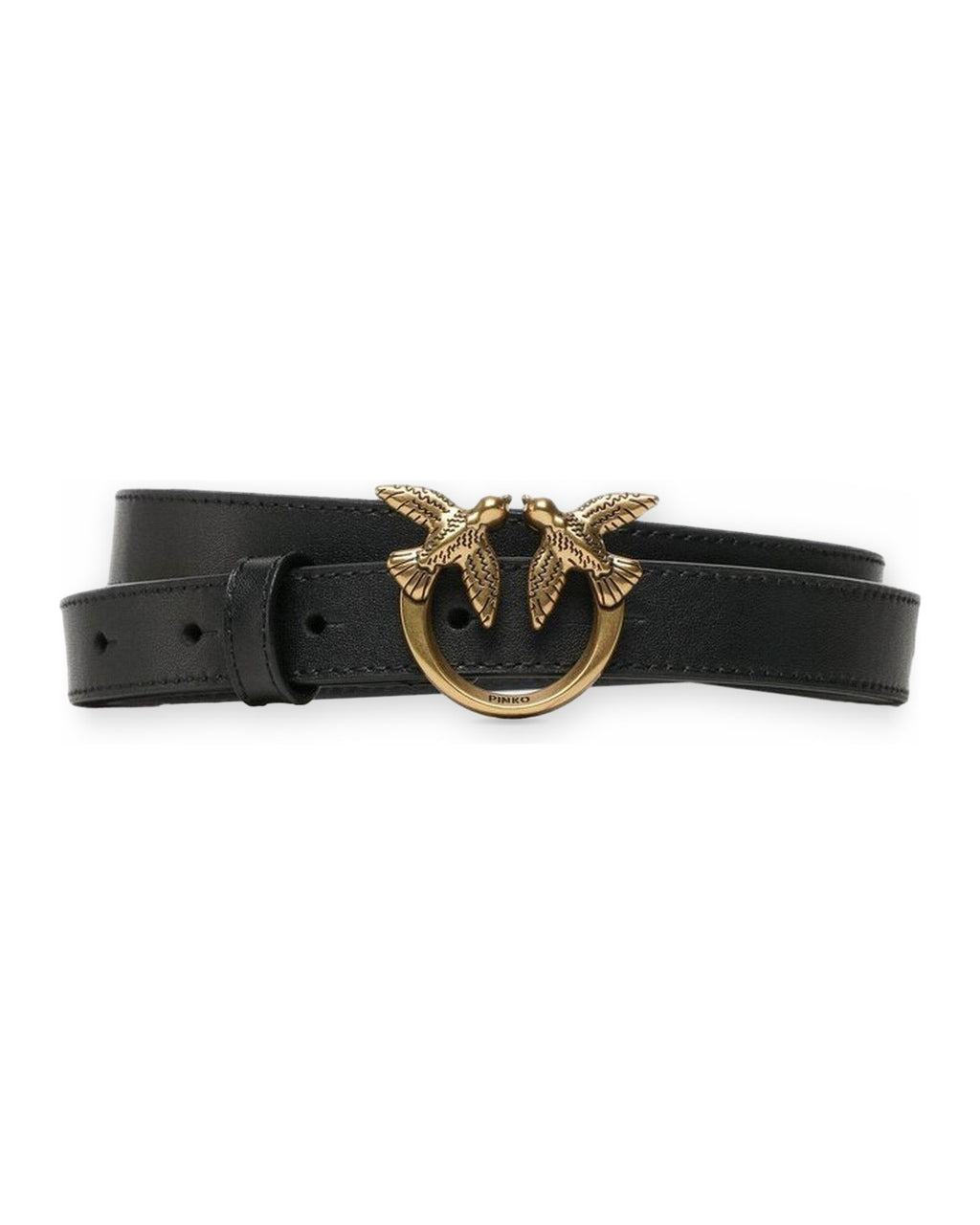 Cinture Donna Pinko - Love Berry H2 Belt Vitello Seta - Nero