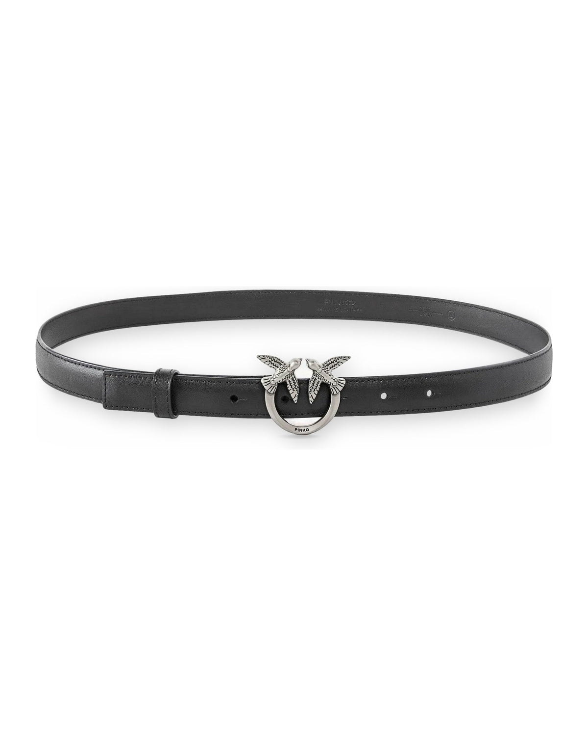 Cinture Donna Pinko - Love Berry H2 Belt Vitello Seta - Nero
