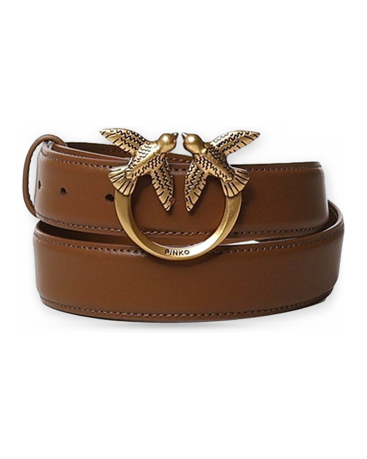 Cinture Donna Pinko - Love Berry H3 Belt.Low Vitello - Marrone